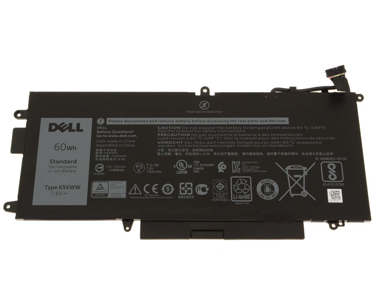 Dell K5 XWW Genuine OEM Battery for Latitude 7390 7389 5289 2-in-1 Laptops
