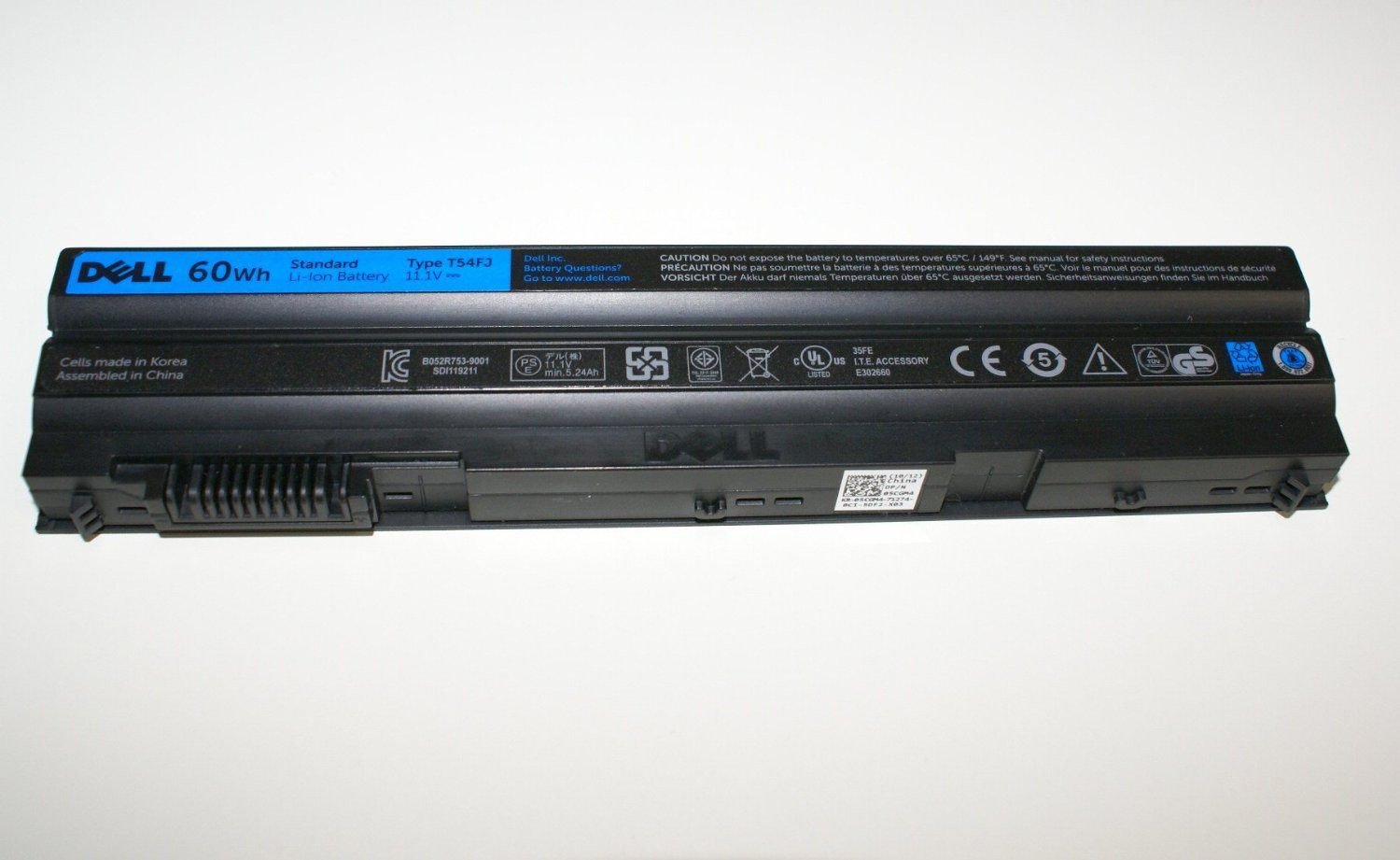 Dell T54 FJ Battery for Latitude E6420 E5420 E6520 | 6-Cell 60 Wh 11.1 V