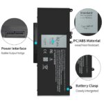 62Wh 6MT4T 7.6V 5470 5570 Laptop Battery for Dell Latitude E5470 E5570 Precision 3510 7V69Y TXF9M 79VRK 07V69Y 079VRK 0TXF9M 0HK6DV - Image 2