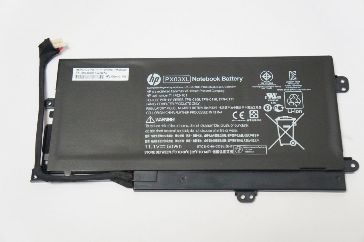 HP Envy PX03XL Series HP original Laptop Battery, Power: 50wh