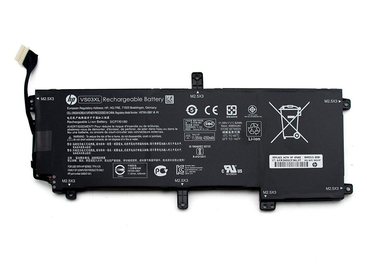 HP original VS03XL, HSTNN-UB6Y, 849047-541, 849313-850 Battery for Hp Envy 15-AS series