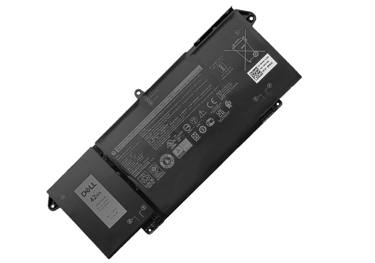 Dell 9 JM71 Battery 11.4 V 42 Wh (7 FMXV) for Latitude 5320 7320 7420 7520 Laptops