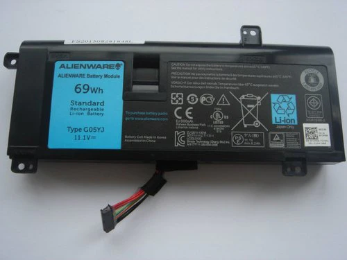 Dell Alienware 14 M14 X R4 Battery G05 YJ Y3 PN0 11.1 V 69 Wh High-Capacity Replacement