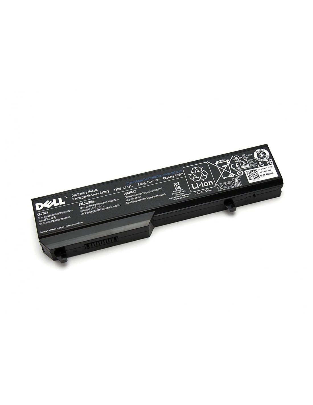 Dell Vostro 1510 - 6 Cell K738H Original Laptop Battery-- MPN: K738H/1510