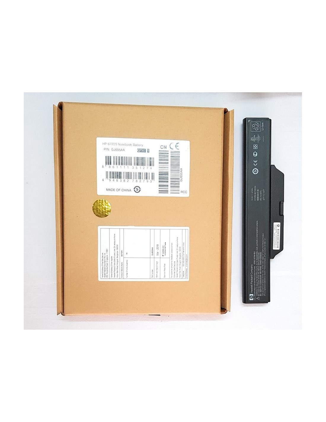 6 Cell Laptop Battery for HP COMPAQ 610-- MPN: DD06